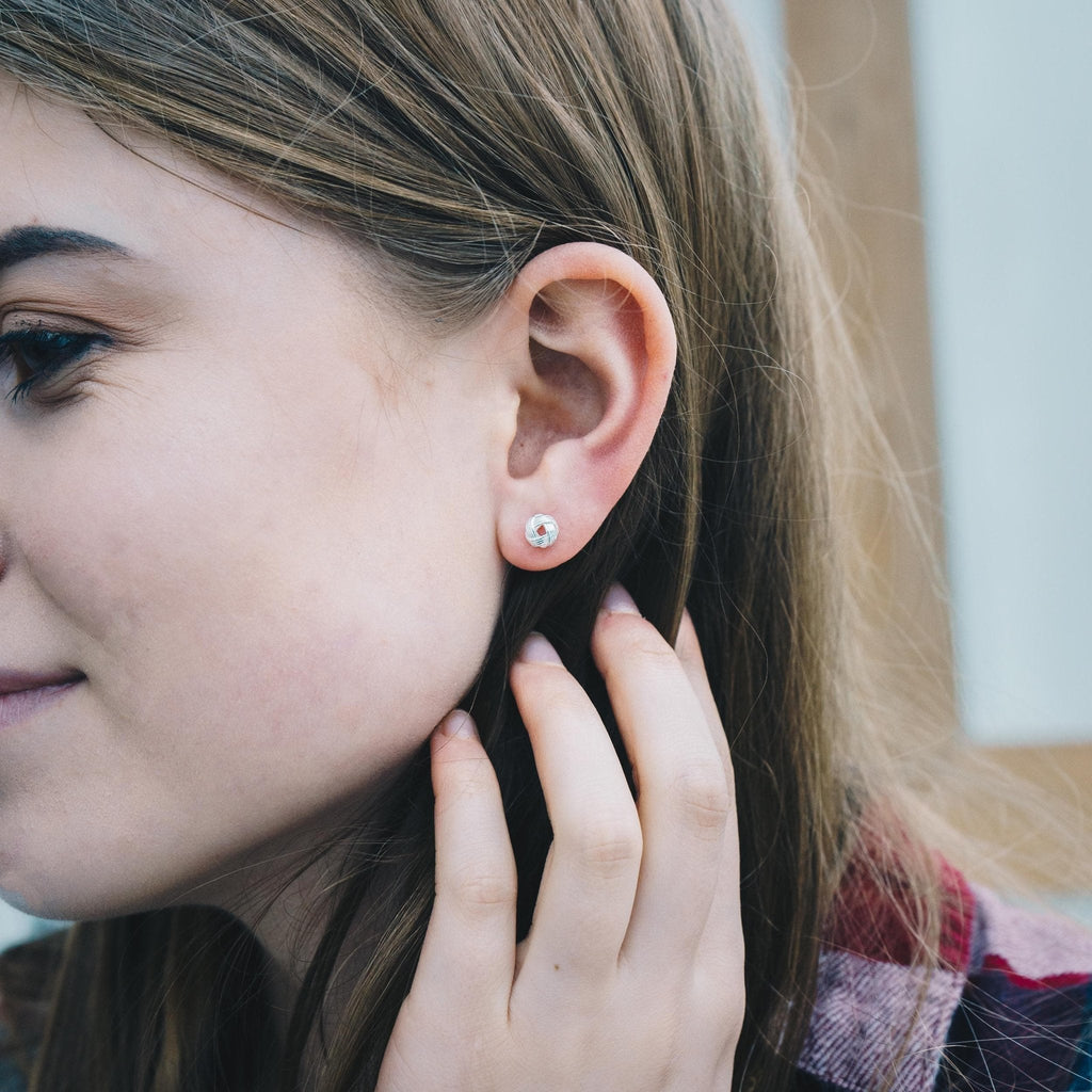 Sterling Silver Knot Earrings
