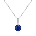 Sterling Silver Lapis Gemstone Necklace