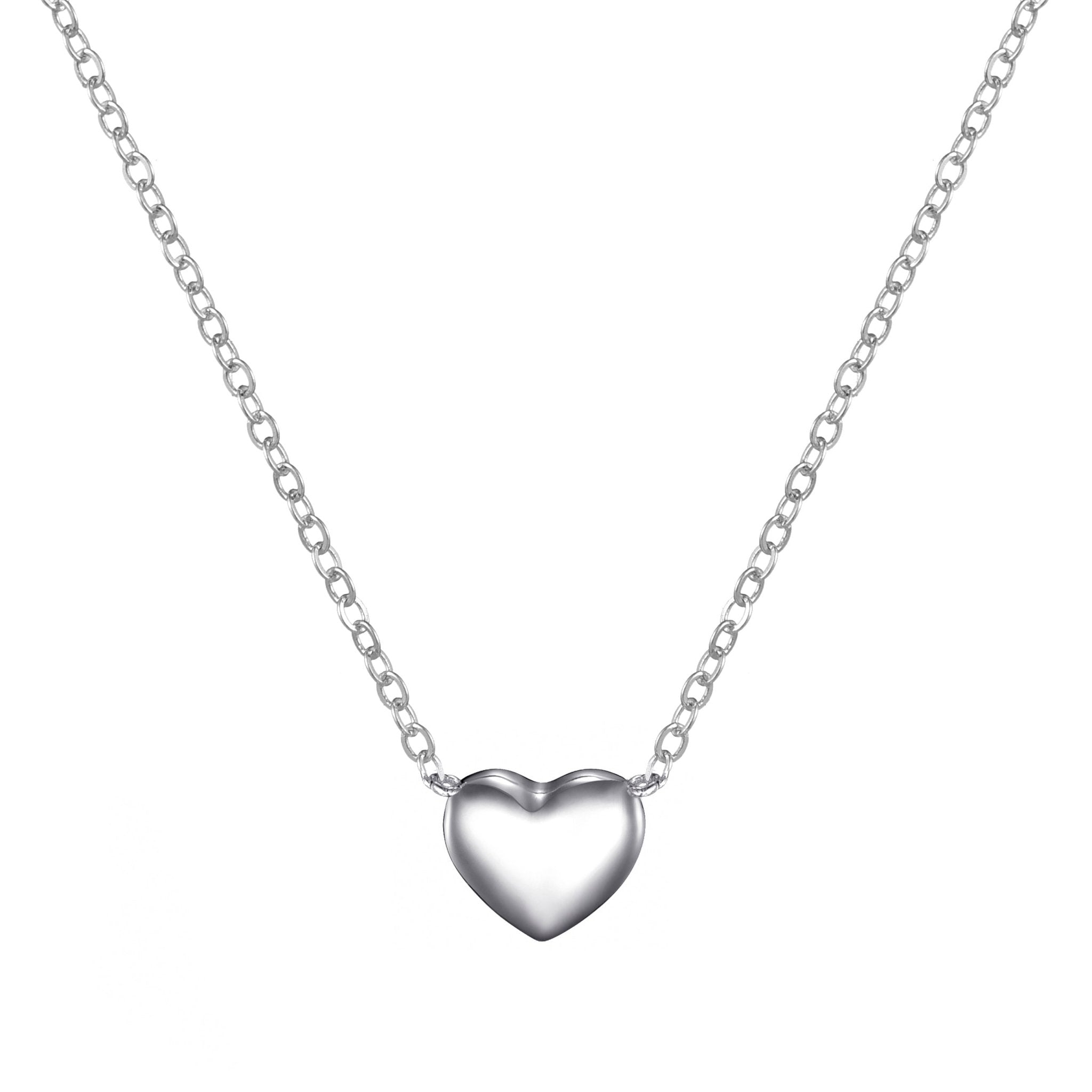 Sterling Silver Mother and Daughter Quote Heart Necklace