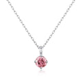 Sterling Silver October (Tourmaline) Birthstone Necklace Created with Zircondia® Crystals