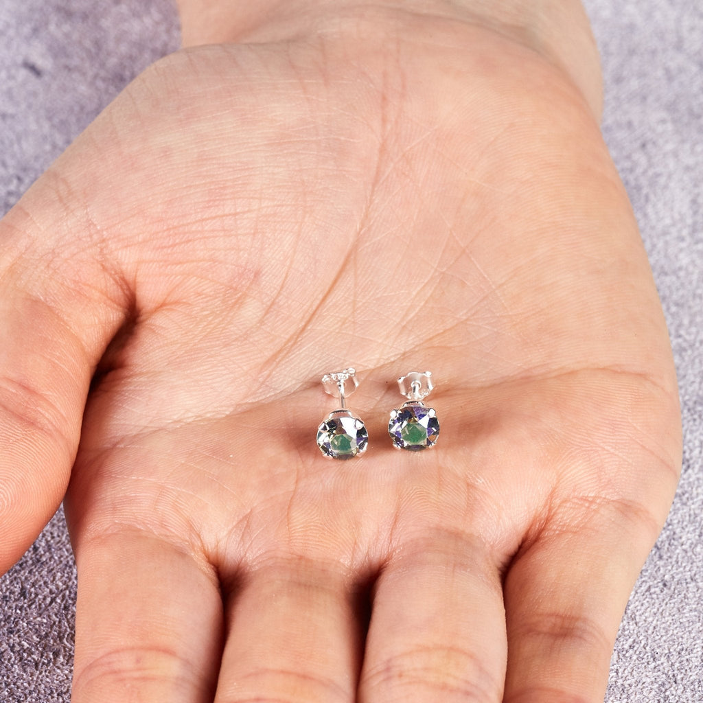 Sterling Silver Paradise Shine Earrings Created with Zircondia® Crystals