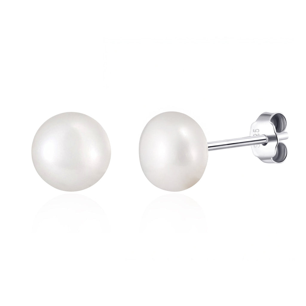 Sterling Silver Pearl Earrings