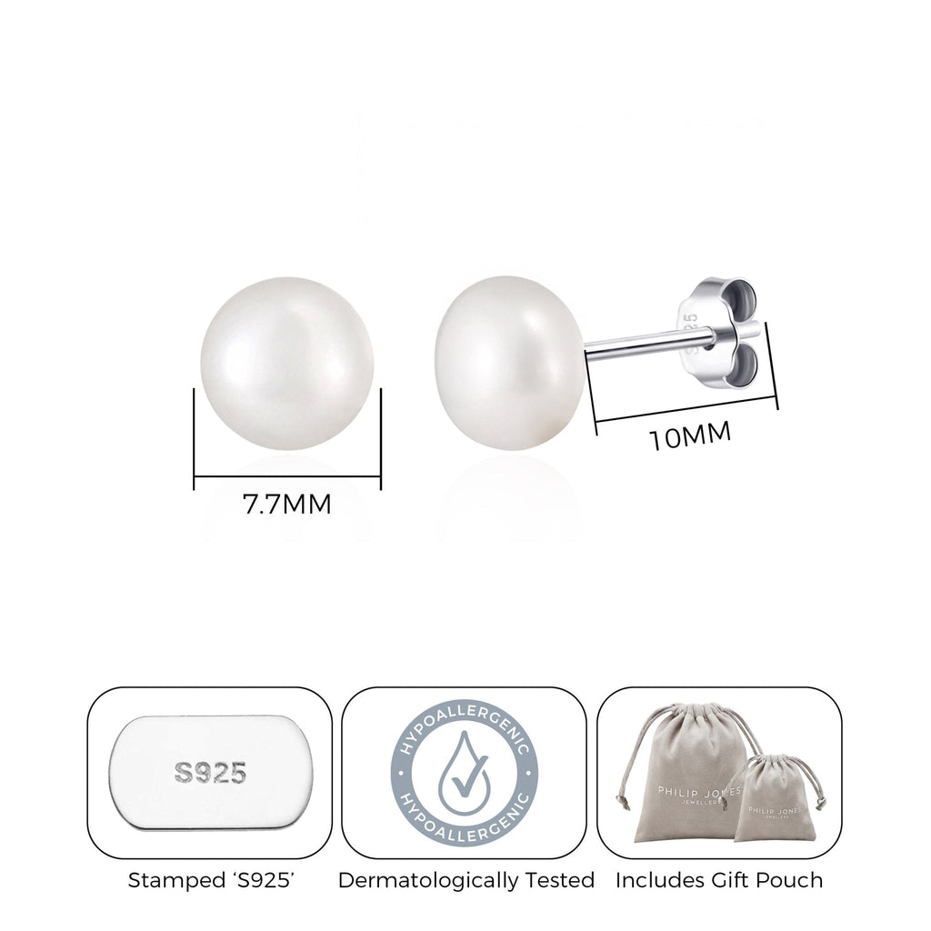 Sterling Silver Pearl Earrings