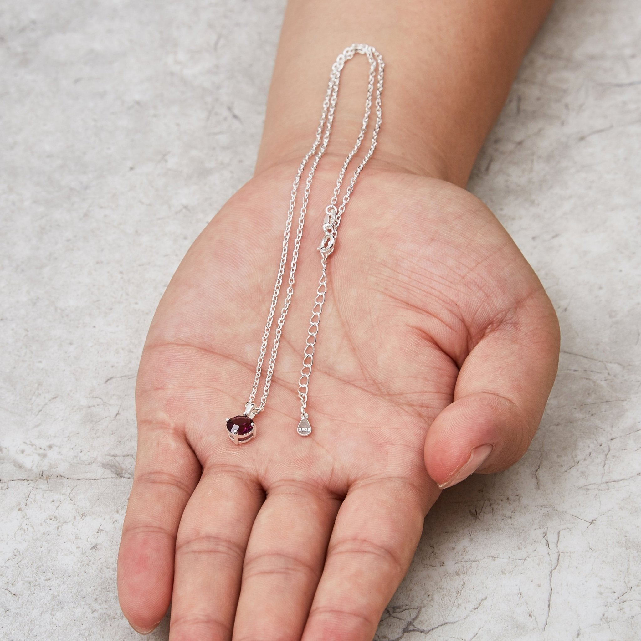 Sterling Silver Purple Necklace Created with Zircondia® Crystals