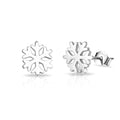 Sterling Silver Snowflake Earrings