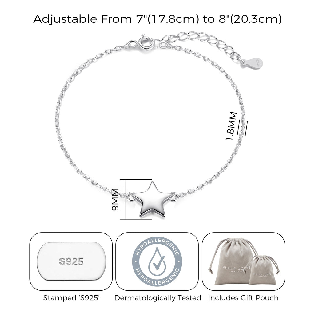 Sterling Silver Star Bracelet