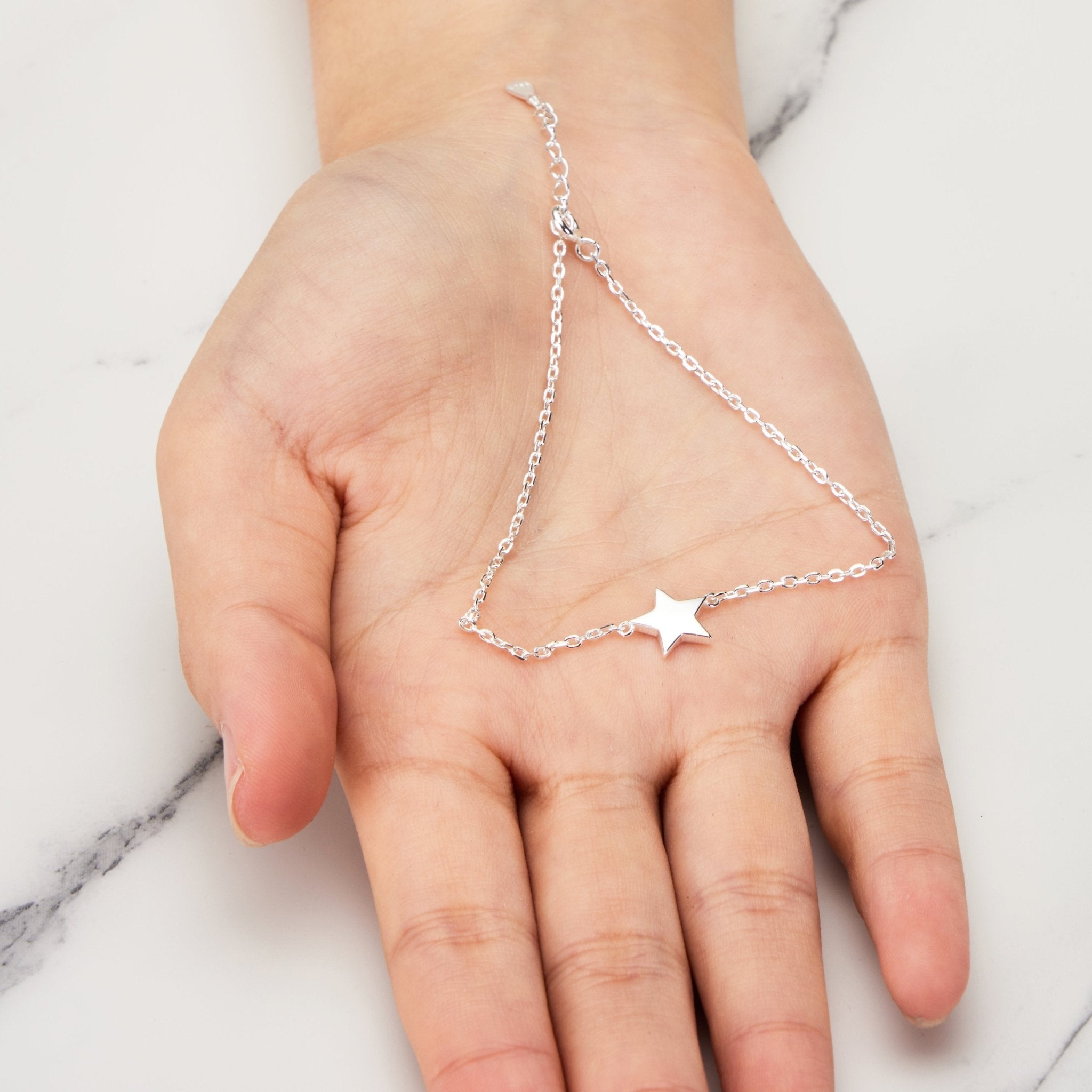 Sterling Silver Star Bracelet