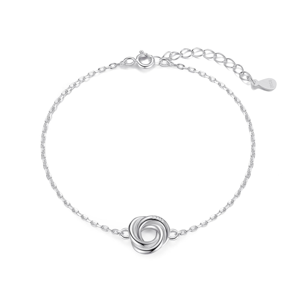 Sterling Silver Thank You for Helping us Tie The Knot Bridal Bracelet