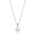 Sterling Silver White Shell Pearl Necklace
