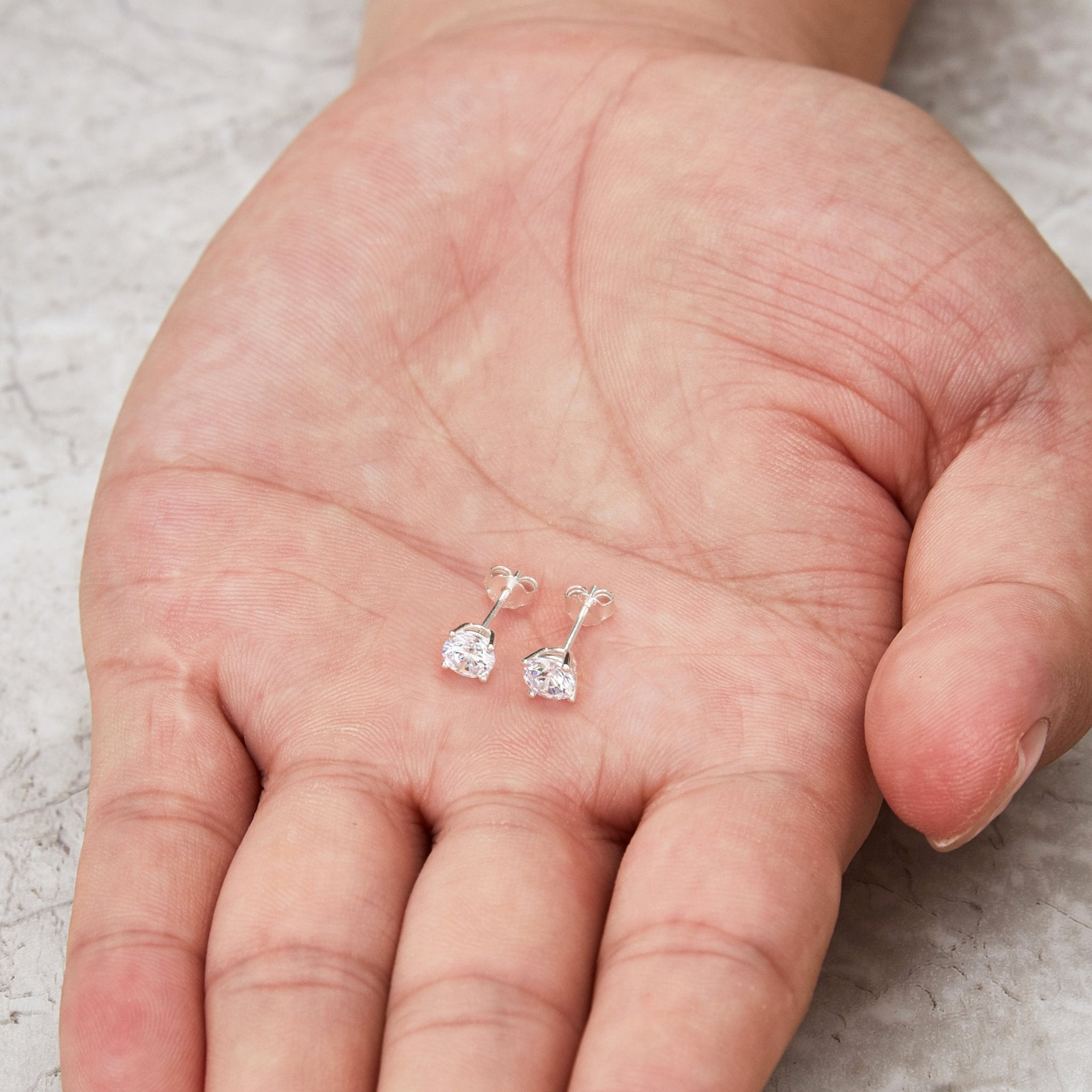 Sterling Silver World's Greatest Mum Crystal Earrings