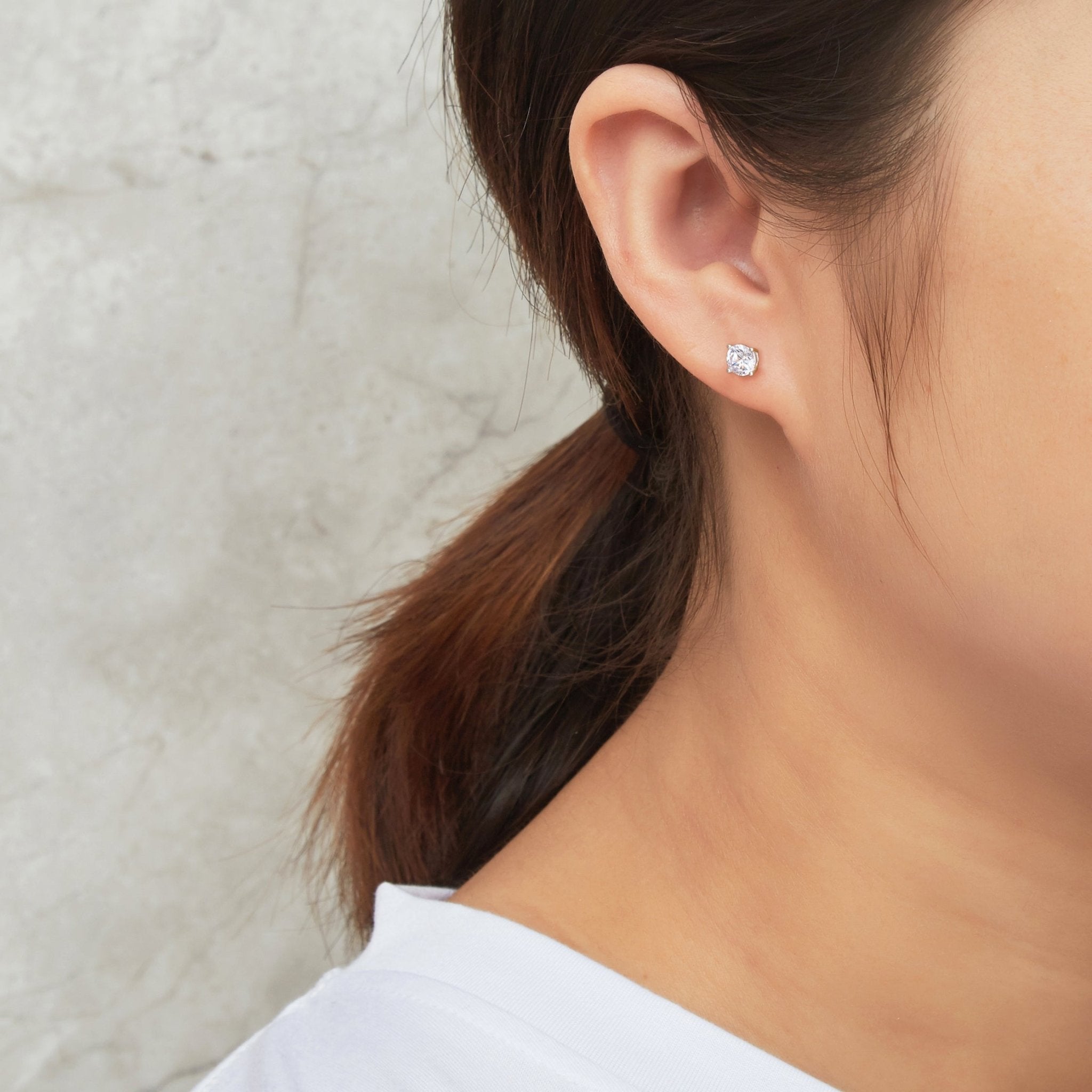 Sterling Silver World's Greatest Sister Crystal Earrings