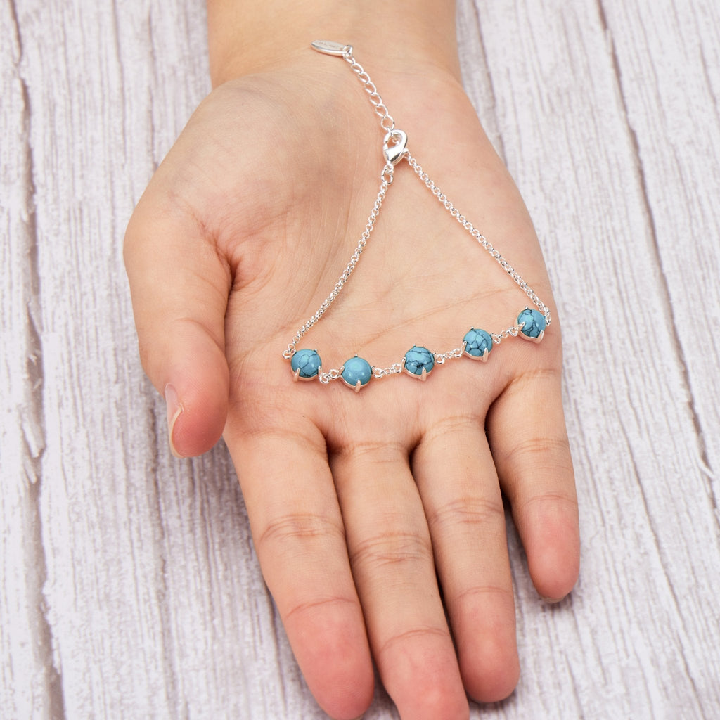 Synthetic Turquoise Gemstone Bracelet