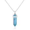 Synthetic Turquoise Genuine Gemstone Necklace