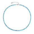 Synthetic Turquoise Mini Beaded Gemstone Necklace