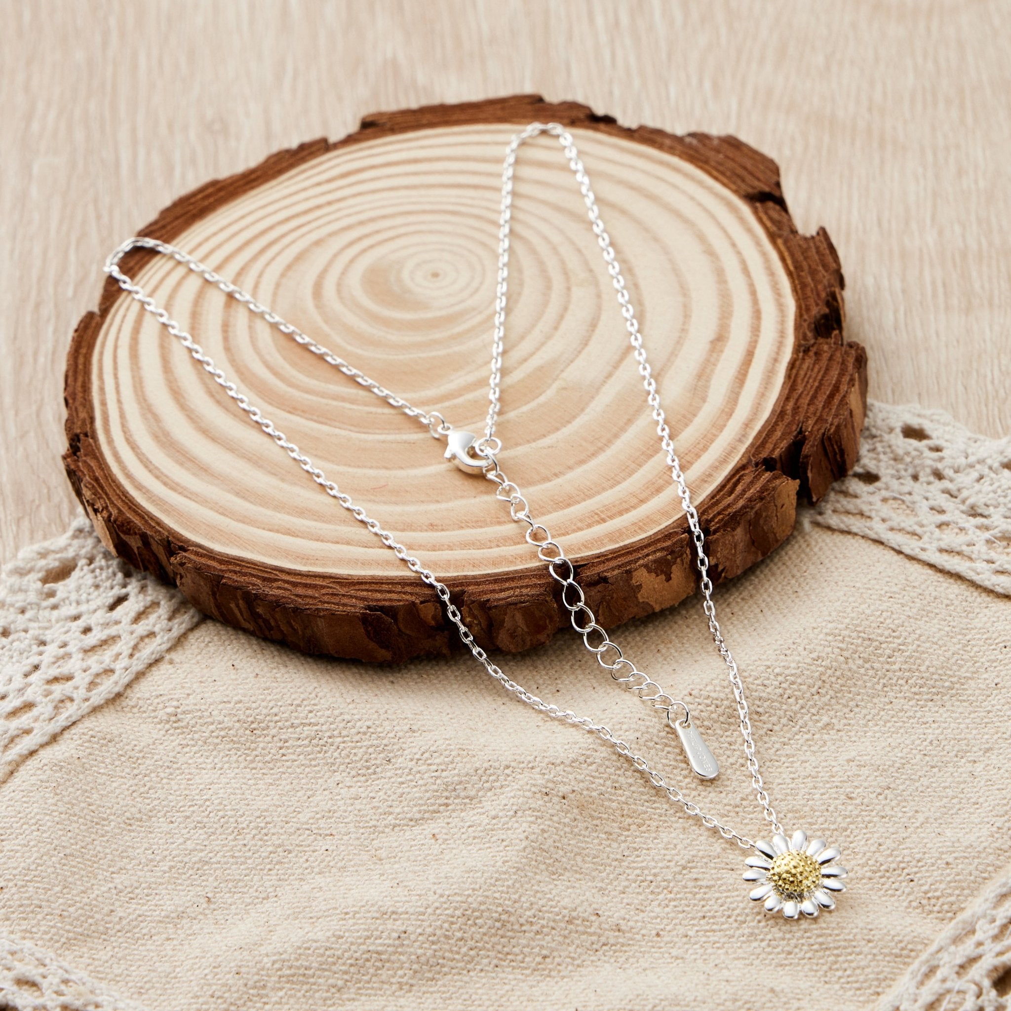 Thank You For Helping Me Grow Daisy Necklace