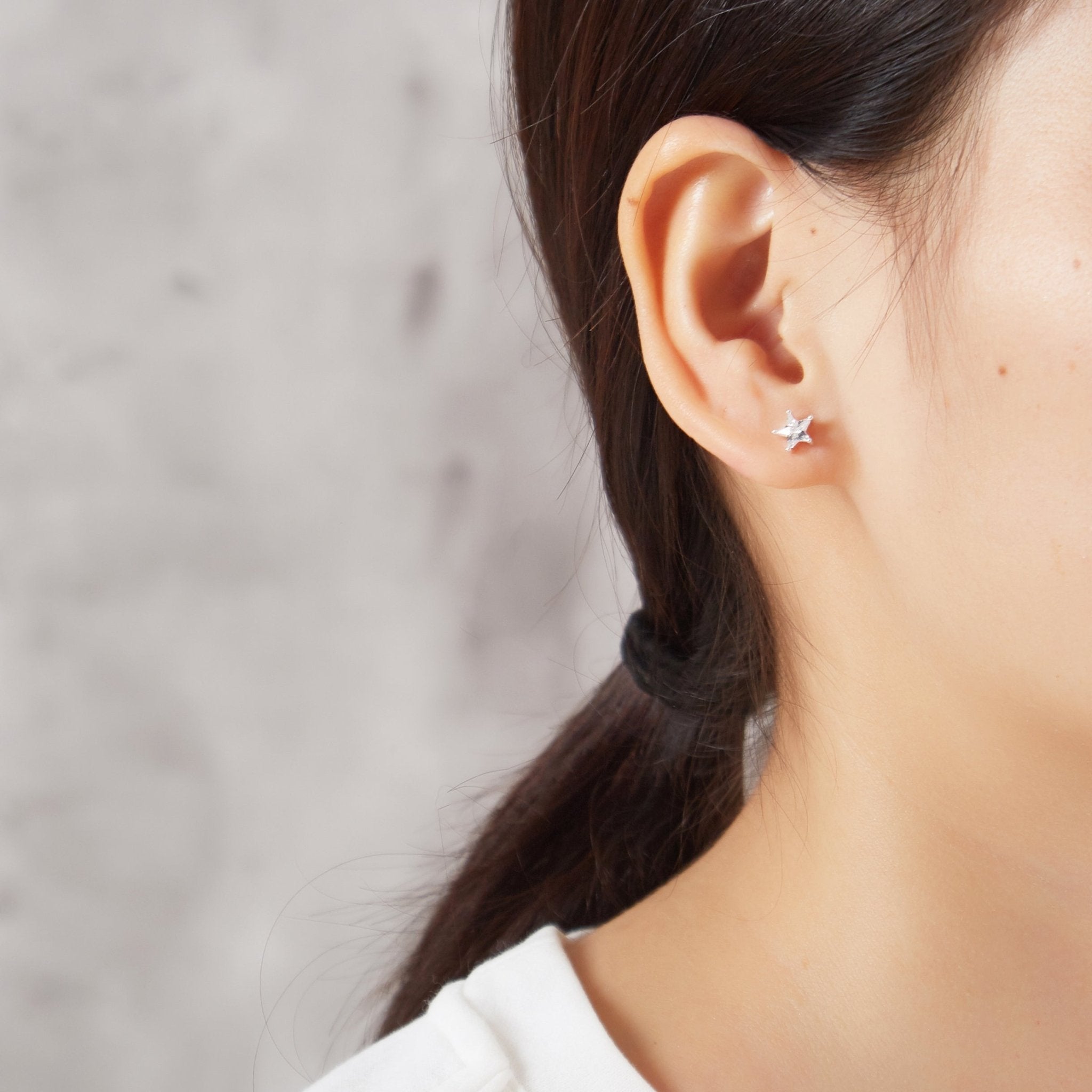 Thank You For Helping Me Shine Star Earrings Created with Zircondia® Crystals