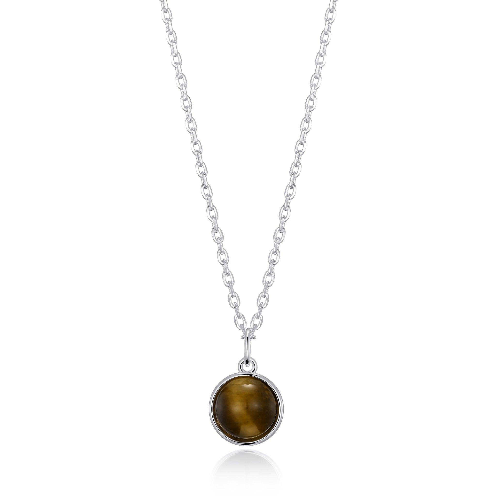 Tiger's Eye Necklace with Quote Card