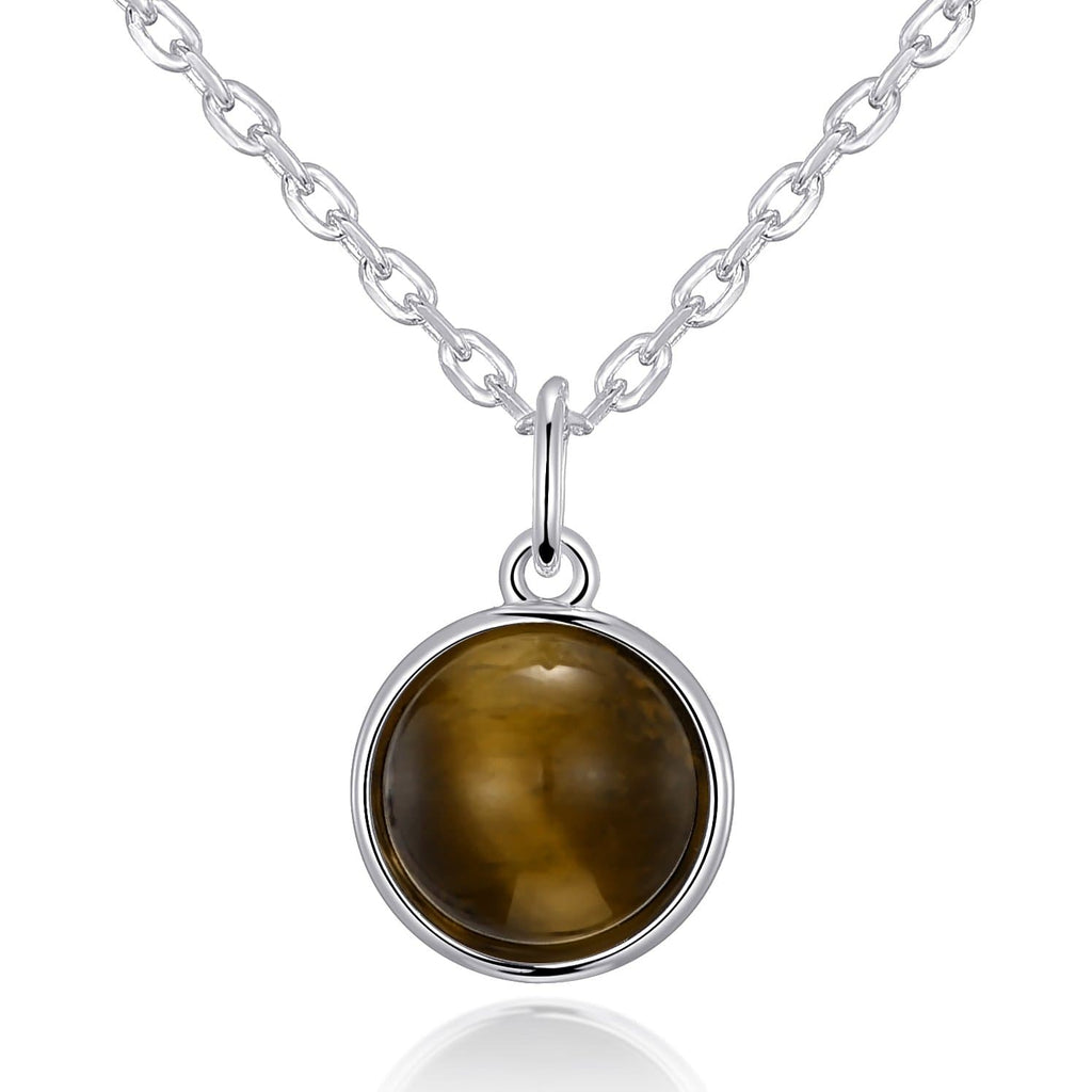 Tiger's Eye Necklace with Quote Card
