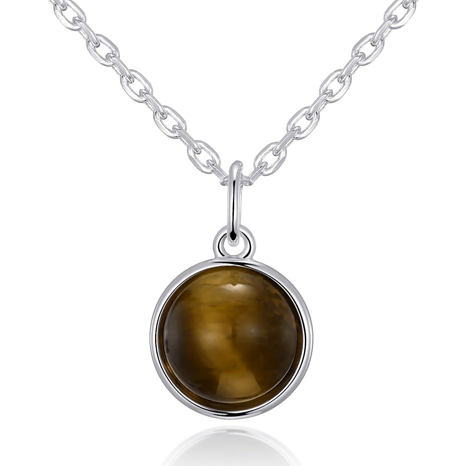Tiger's Eye Necklace with Quote Card