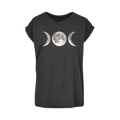 Triple Goddess Women’s Extended Shoulder T‑Shirt XS–5XL | 100% Cotton Moon Phase Tee