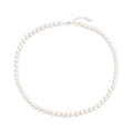 White Pearl Strand Choker Necklace