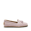 Women's Tasselled Espadrilles, powder pink suede